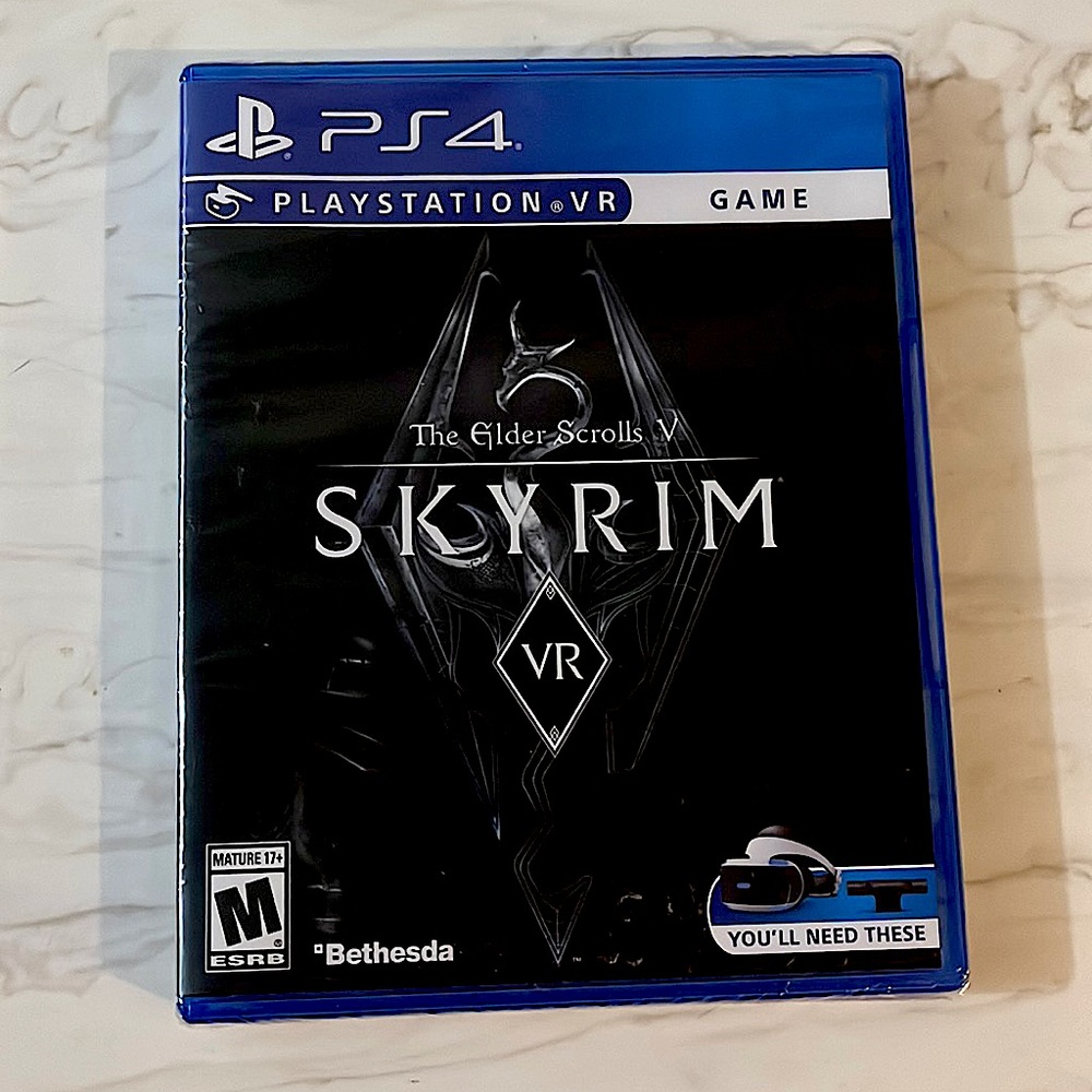 Brand new PS4 The Elder Scrolls Skyrim VR edition.